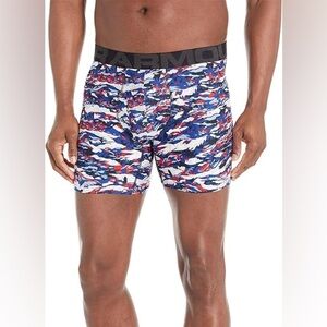 NWT Under Armour Men’s Tech 6” Boxerjock Single Seasonal in White/Jet in size S